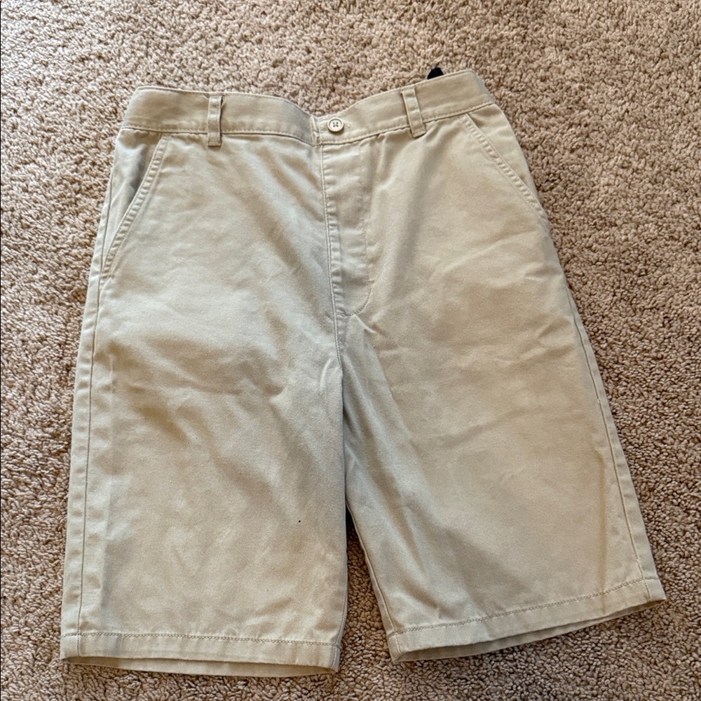 French Toast Boys Tan/Khaki Adjustable Waist Shorts Size 16 – School & Casual